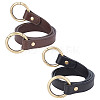 2Pcs 2 Colors Imitation Leather Bag Handles FIND-WR0002-68AB-2