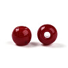 Opaque Solid Color Glass Beads GLAA-N007-4mm-A07-2