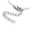 (Jewelry Parties Factory Sale)304 Stainless Steel Pendant Bib Necklaces NJEW-G334-02P-3