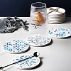 Porcelain Coasters AJEW-WH0133-006-6
