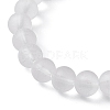2Pcs 2 Style Synthetic Hematite & Glass Round Beaded Stretch Bracelets Set BJEW-JB10051-04-5