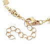 Rhombus Brass Link Bracelet Making AJEW-JB01150-34-3
