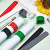  10Pcs 5 Colors Silicone Covered Iron Flip Wraps Holder Clips BJEW-NB0001-04-7