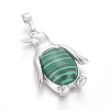 Synthetic Malachite Pendants G-L512-A20-2