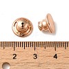 Rack Plating Brass Ear Nuts KK-G480-06RG-3
