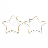 Brass Earring Hooks X-KK-T038-426G-1