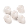 Natural White Jade European Beads G-R488-01H-1