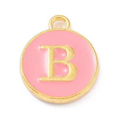 Golden Plated Alloy Enamel Charms X-ENAM-Q437-14B-1