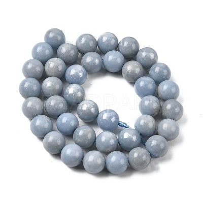 Natural Angelite Beads Strands G-G840-03-10mm-1