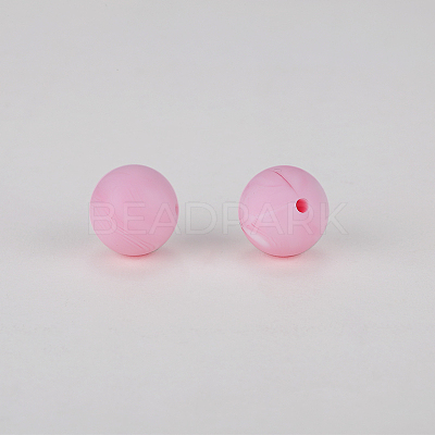 Round Silicone Focal Beads SI-JX0046A-56-1
