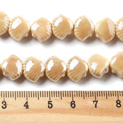 Glazed Porcelain Beads PORC-Q002-01G-1