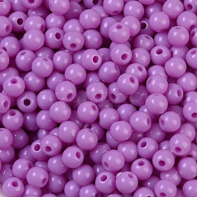 Opaque Acrylic Beads SACR-A007-01C-25-1