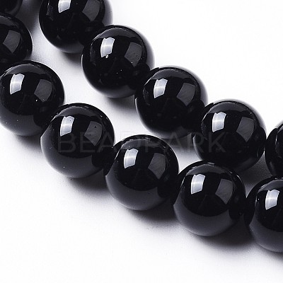 Natural Onyx Beads Strands G-I261-B02-8mm-1