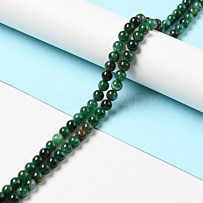 Natural Fuchsite Beads Strands G-D470-12C-1-1