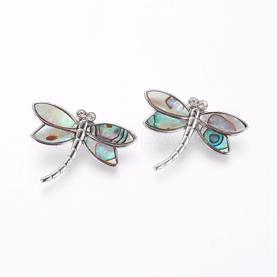 Abalone Shell/Paua Shell Pendants SSHEL-L008-71P-1