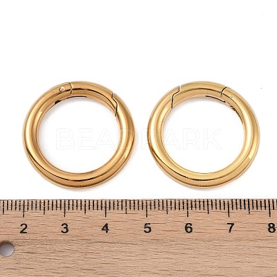 Ion Plating(IP) 316 Stainless Steel Spring Gate Rings STAS-M296-01G-E-1