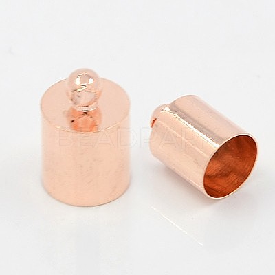 Brass Cord Ends X-KK-D219-10x5-RG-1