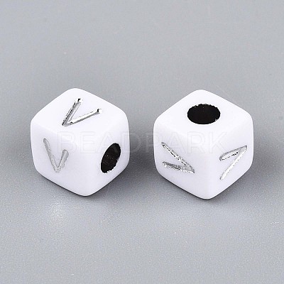 Opaque Acrylic Beads SACR-T035-03V-1