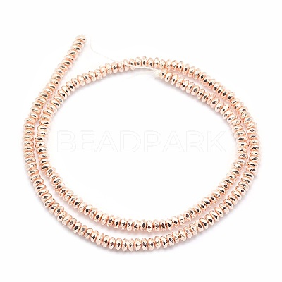 Electroplate Non-magnetic Synthetic Hematite Beads Strands G-L485-06A-LRG-1