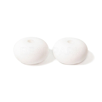 Flat Round Food Grade Eco-Friendly Silicone Beads SIL-WH0020-17A-08-1