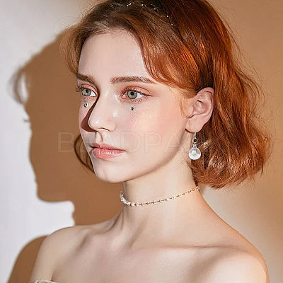 10Pcs Screwable Alloy Transparent Glass Pendants GLAA-CA0001-61-1
