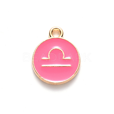 Alloy Enamel Pendants X-ENAM-S124-01A-03K-1