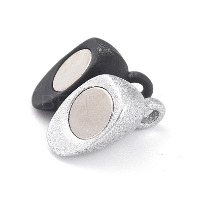 Alloy Magnetic Clasps with Loops PALLOY-P223-B01-04-1