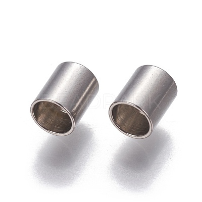 Tarnish Resistant 201 Stainless Steel Cord End Caps X-STAS-P239-08P-1
