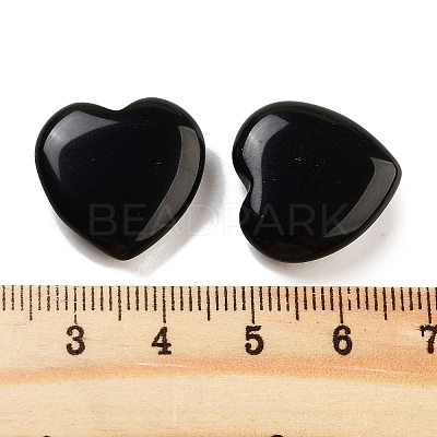 Heart Natural Obsidian Palm Stones G-C134-06A-18-1