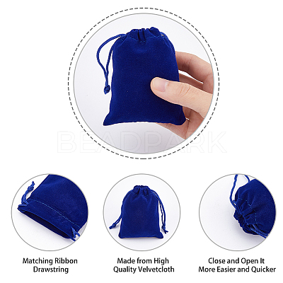 60Pcs 2 Style Velvet Bags TP-HY0001-12-1