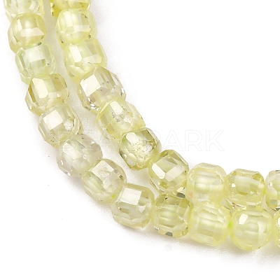 Cubic Zirconia Bead Strands ZIRC-P109-01B-08-1