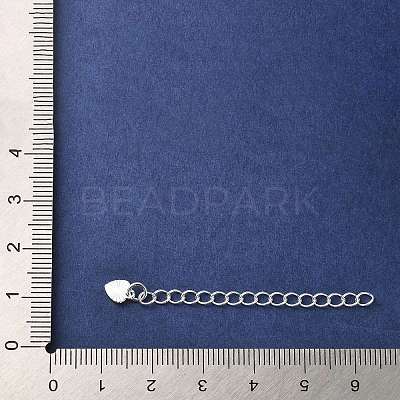 Rack Plating Brass Curb Chain Extender KK-Q807-14S-1