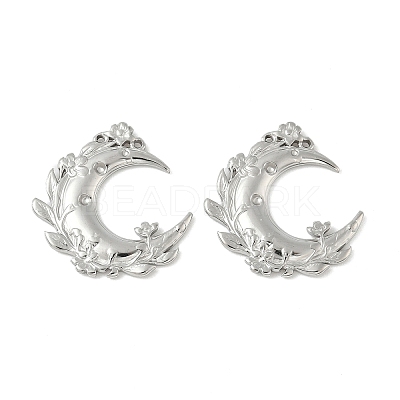 304 Stainless Steel Rhinestone Setting Pendants STAS-D376-09B-P-1