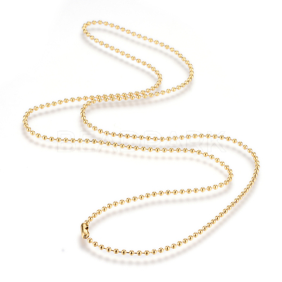 304 Stainless Steel Ball Chain Necklace LS-MAK-R012-01G-1