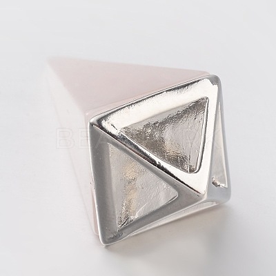 Natural Rose Quartz Point Pendulum Pendants X-G-E301-06P-1