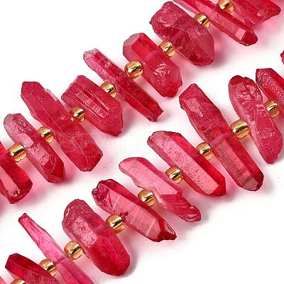 Natural Quartz Crystal Beads Strands G-F800-C21-1