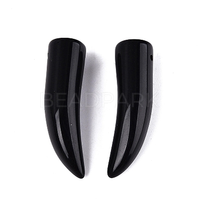 Natural Obsidian Pendants G-Q602-10C-1