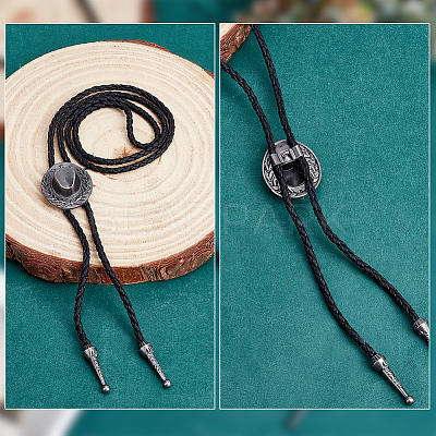 4Pcs Alloy Cord Ends FIND-ME0001-11-1
