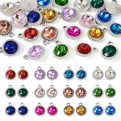 24Pcs 12 Colors K5 Glass Pendants FIND-TA0007-92P-1