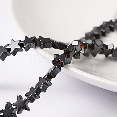 Non-Magnetic Synthetic Hematite Beads Strands G-D015-21-1