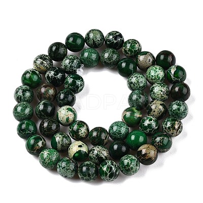 Natural Imperial Jasper Beads Strands G-N342-63B-1