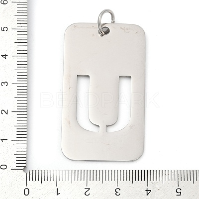 304 Stainless Steel Pendants STAS-M115-01P-U-1