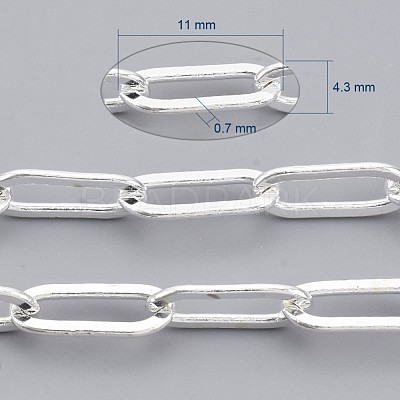 Brass Paperclip Chains X-CHC-S008-001B-S-1