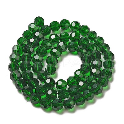 Transparent Glass Beads EGLA-A035-T8mm-D10-1