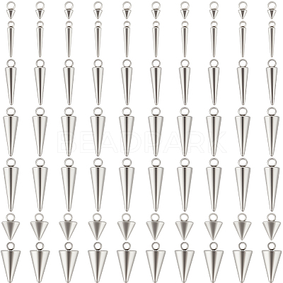 70Pcs 7 Styles 303 Stainless Steel Pendants STAS-BBC0005-76-1