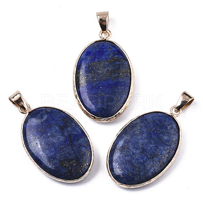 Natural Lapis Lazuli Pendants G-N326-31A-1
