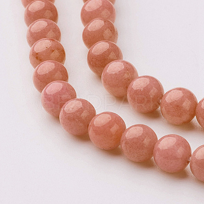 Natural Mashan Jade Round Beads Strands G-D263-10mm-XS18-1