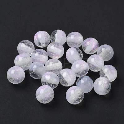 Two Tone Resin Beads RESI-Q025-02B-C-1