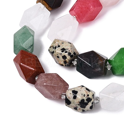 Natural & Synthetic Gemstone Beads Strands G-Q608-11-1
