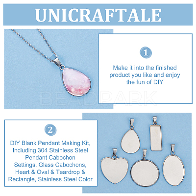 DIY Blank Pendant Making Kit DIY-UN0005-54-1